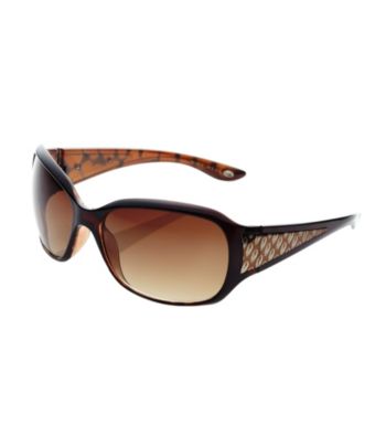 Nine West®Oval Sunglasses with Metal Scrolling 9s