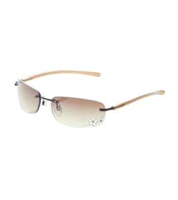 Blink Laser Cutout Sunglasses - Brown