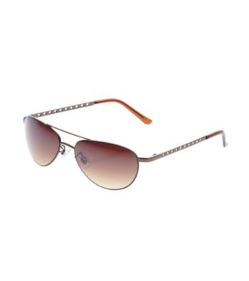 Blink Metal Aviator Sunglasses - Brown