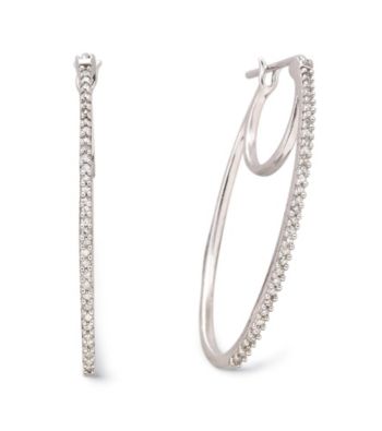 .20 ct. t.w. Diamond Hoop Earrings