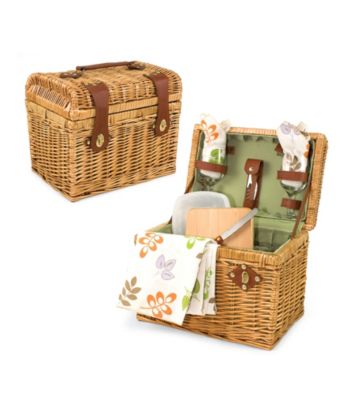 Picnic Time Napa-Botanica Willow Basket Service for 2