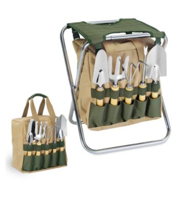 Picnic Time Gardener Folding Seat Tote