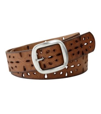 Fossil® Perforated Strap Centerbar Buckle Belt