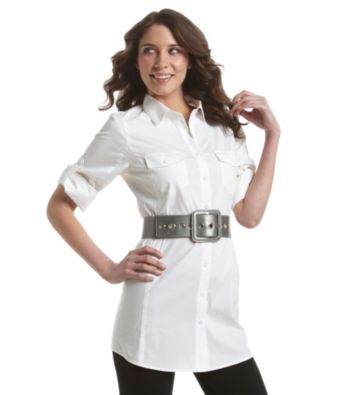 Fashion Focus Mixed Grommet Stretch Belt