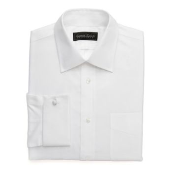 Kenneth Roberts Platinum® Oxford French Cuff Dress Shirt - White