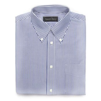 Kenneth Roberts Platinum® Broadcloth Bengal Dress Shirt - Dark Blue