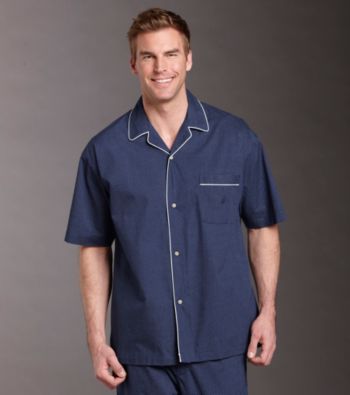 Nautica® Men's Pajama Sleep Shirt - Dot Peacoat