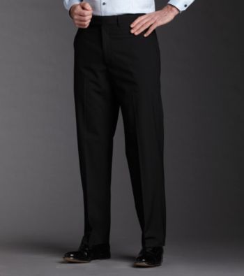 Kenneth Cole REACTION® Men's Black Straight Fit Mini Stripe Pant