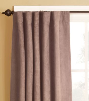 Soft Suede Rod Pocket Drapes by Sure Fit®