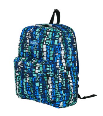 J World Campus Backpack in Squares Blue