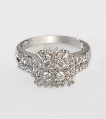 Effy® Diamond Ring in White Gold - 1.0 ct. t.w.