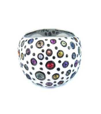 Effy Collection® Sterling Silver Multicolor Gemstone Ring