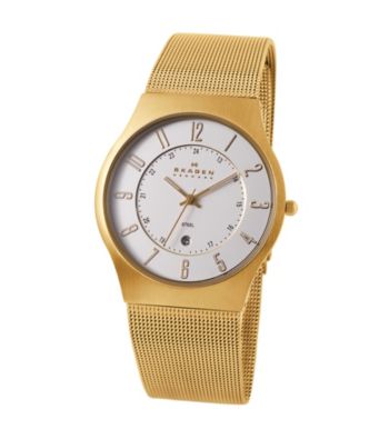 Skagen Denmark Men's Gold Mesh Watch