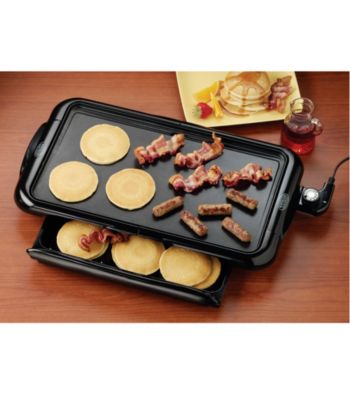 Nostalgia Electrics® Non-Stick Griddle with Warming Drawer