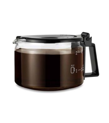 Medelco 4-Cup Glass Universal Replacement Carafe - Black