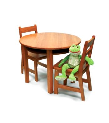 Lipper International 3-pc. Children's Round Table with Shelf & 2 Chairs Set
