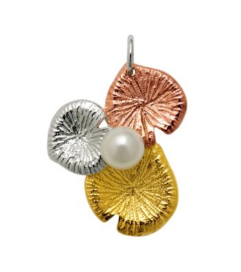 .925 Sterling Silver 6-7mm Freshwater Pearl Pendant - White