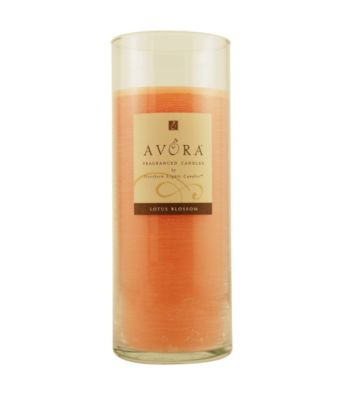 Fragrance Net Glass Pillar Scented Candle