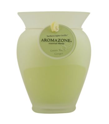Fragrance Net 4x3 inch Frosted Glass Vase with Candle