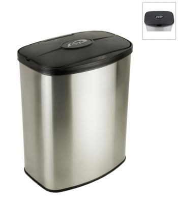 Nine Stars Infrared Touchless Automatic 2.1-Gallon Trash Can - Stainless