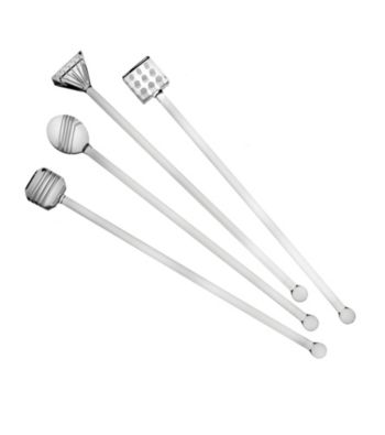Mikasa® Cheers Barware Set of 4 Glass Stirrers