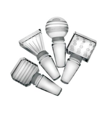 Mikasa® Cheers Barware Set of 4 Glass Bottle Stoppers
