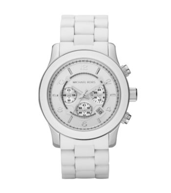 Michael Kors® Men's Oversized Wrapped Chronograph Watch - White