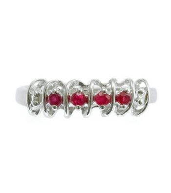 .20 ct. t.w. Ruby Sterling Silver & Diamond Accent Ring