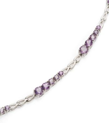 3.50 ct. t.w. Amethyst & Sterling Silver Bracelet