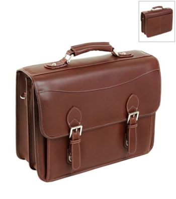 Siamod Belvedere Leather Double Compartment Laptop Case