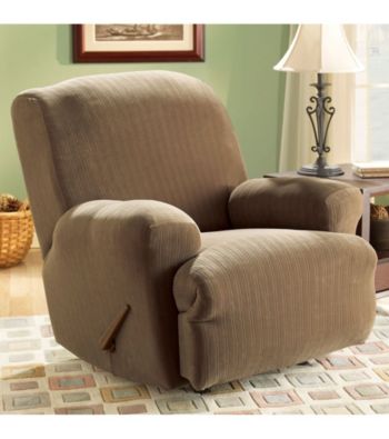 Sure Fit® Stretch Pinstripe Recliner Slipcover
