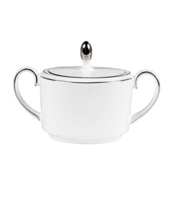 Vera Wang® Blanc Sur Blanc Covered Sugar Bowl