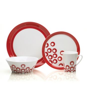 Mikasa® Circle Chic Red 4-pc. Place Setting