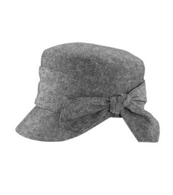 San Diego Hat Co.® Cadet Cap with Side Bow -Black