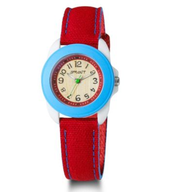 Sprout® Eco-Friendly Mid-Size Watch - Blue/Red