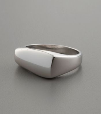 Asymmetrical Sterling Silver Ring