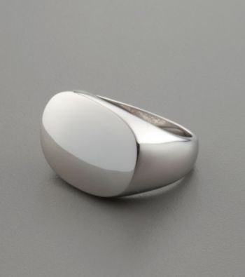Sterling Silver Rounded Rectangle Ring