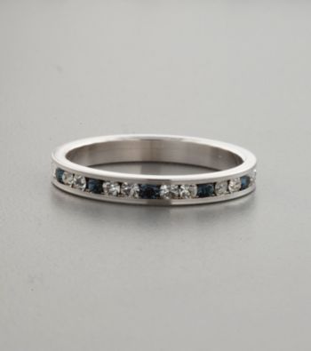 Cubic Zirconia & Sapphire Swarovski® Crystal Ring