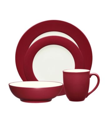 Noritake Colorwave Rim Raspberry 4-pc. Place Setting