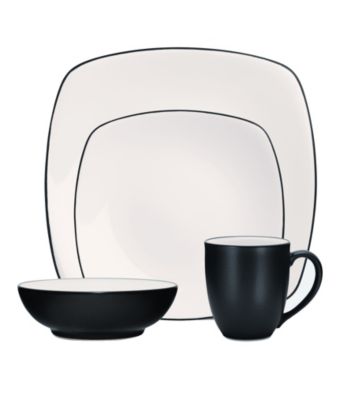 Noritake Colorwave Square Graphite 4-pc. Place Setting