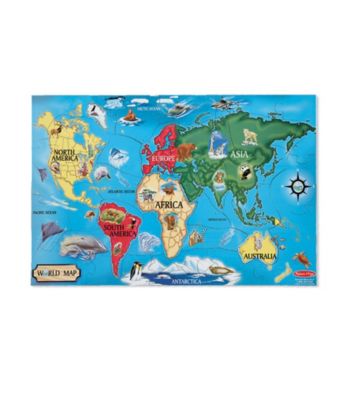 Melissa & Doug® 33-pc. World Map Floor Puzzle
