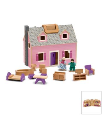 Melissa & Doug® Fold & Go Dollhouse - Carrying Handle