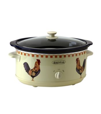 Kitchen Selectives® 6.5-qt. Rooster Pattern Slow Cooker