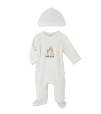 Little Me Neutral Footie-Giraffe Friends Footie - Ivory