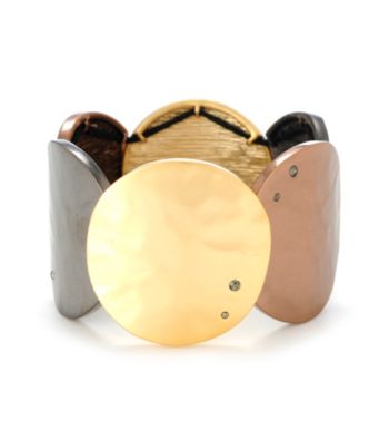 Kenneth Cole® Tri-Tone Circle Stretch Bracelet