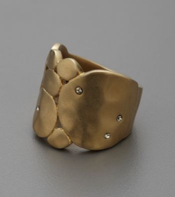 Kenneth Cole® Hammered Goldtone Ring