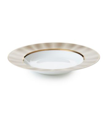 Nikko Silk Champagne Rim Soup/Pasta Bowl