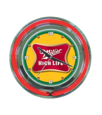 Officially Licensed Miller High Life Yellow Neon Clock