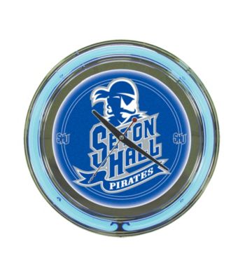 Officially Licensed Seton Hall University Blue Neon Clock