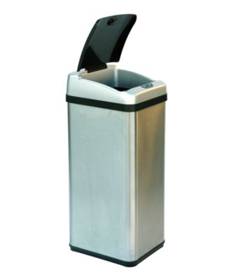 iTouchless® 13-gal. Square Extra-Wide Opening Touchless Trashcan®